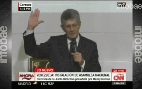 El opositor Henry Ramos Allup asumió como presidente de la Asamblea Nacional de Venezuela