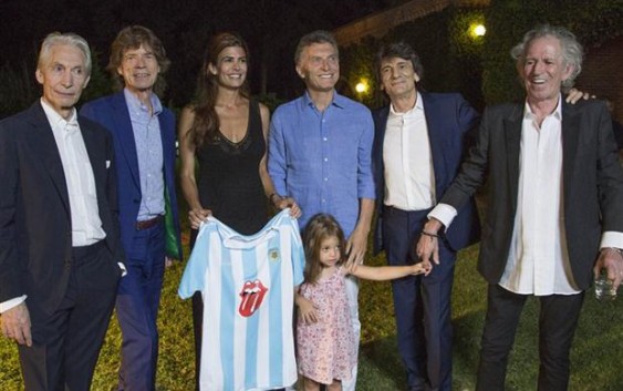 Sin curiosos ni cámaras a la vista, Macri comió un asado con los Rolling Stones